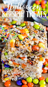 Easy Halloween Rice Krispie Treats Crazy For Crust Recipe Halloween Rice Krispie Treats Rice Krispie Treats Rice Krispies