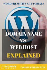 Wordpress Wisdom Domain Name Vs Web Host Explained L Tap House Media Dover Nh Web Hosting Website Hosting Hosting