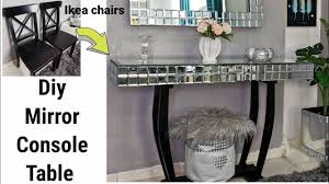 Foyer table add style and glamor in rooms and walls when placed below mirrors and other art pieces. Diy Console Table Ikea Hack Reuse Ikea Dining Chairs Youtube