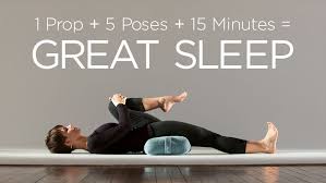 One Prop 5 Poses 15 Minutes Great Sleep Yoga Workout Routine Restorative Yoga Yoga Help