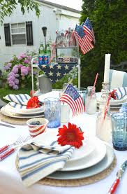 5 Easy Steps For Creating A Festive Patriotic Table Patriotic Table Decorations Table Decorations Patriotic Centerpieces