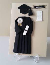 Handmade Graduation Cap And Gown Greeting Card Congratulations Card Graduation Card Gift For Graduat Graduation Cap And Gown Graduation Diy Graduation Cards