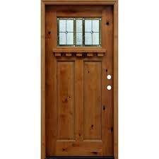 Knotty alder is an american hardwood, growing in the west from california to northern alaska. Pacific Entries 36 In X 80 In Craftsman Rustic 1 4 Lite Stained Knotty Alder Wood Prehung Front Door With Dentil Shelf A21hsl The Home Depot