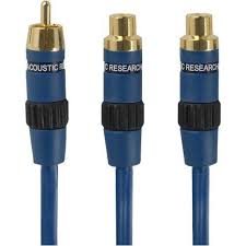 Acoustic Research Performance Series Ap041n Audio Cable Rca F Rca M By Audiovox 4 44 Gold Pla Electronic Accessories Audio Accessories Audio Cable