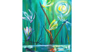 Dragonfly Pond Easy Beginner Acrylic Painting Tutorial Theartsherpa Youtube Impressionist cherry blossoms tutorial step by step acrylic painting live for beginners.