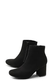 Block Low Heel Ankle Shoe Boots Boohoo In 2020 Black Heeled Ankle Boots Black Heel Boots Shoe Boots