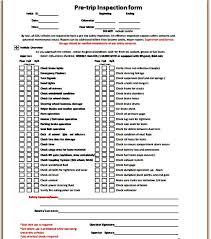 Vehicle Inspection Form Sample Vehicle Inspection Inspect Business Template