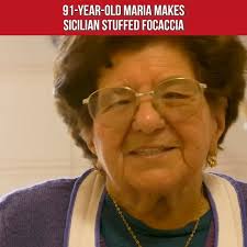 91-Year-Old Maria Makes Sicilian Stuffed Focaccia