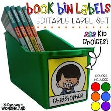 Book Bin Labels Editable Name Tags Target Adhesive Labels Primary Colors Book Bin Labels Book Bins Bin Labels