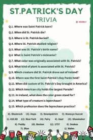 Patrick's day dessert ideas, from bread pudding with whiskey caramel sauce to irish coffee milkshake shooters and more. 70 St Patrick S Day Trivia Questions Answers Meebily