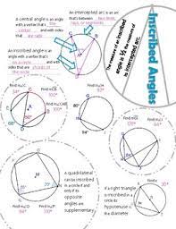 Responsible for accurately drawing two polygons on separate sheets of paper. Inscribed Triangles And Quadrilaterals Worksheet Answer Key