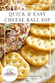 Cheese Ball Dip A Quick And Easy Appetizer Recipe Cheese Ball Dip Quick And Easy Appetizers Easy Cheese