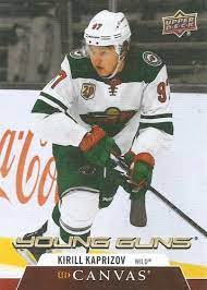 Kaprizov, the calder trophy winner as the nhl's top rookie last season, is a 10.2 restricted free agent, which means he can negotiate only with the wild. Kirill Kaprizov Rookie Cards Guide Top Rc List Best Autographs Gallery