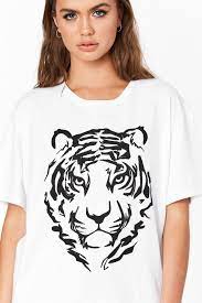 Tiger Oversized Graphic Tee Shopperboard