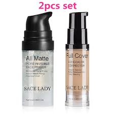 I'm going to show you my my extremely matte, sweat proof, oil proof, full coverage makeup routine that i especially love to do in the summer time when i want. Sace Lady Face Makeup Set Matte Foundation Primer Full Cover Concealer Cream Liquid Corrector Make Up Kit Base Pores Cosmetic Wish
