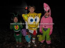 Coolest Spongebob Patrick And Plankton Costumes Spongebob Halloween Costumes For Kids 2015 Halloween Costumes