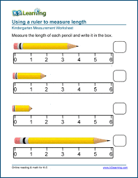 1/8 make an arrow at the following sizes. Free Preschool Kindergarten Measurement Worksheets Printable K5 Learning