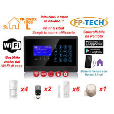 Allarmi senza fili di qualità con e senza fili per proteggere la tua casa ed i tuoi cari. Antifurto Allarme Casa Wi Fi E Combinatore Gsm Integrato Senza Fili Wireless App Modello L