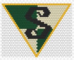 Bueno nose ustedes pero yo amo a harry potte. Harry Potter Slytherin Crest Kandana Bead Pattern Dibujos Cuadriculados De Harry Potter Clipart 1448237 Pikpng
