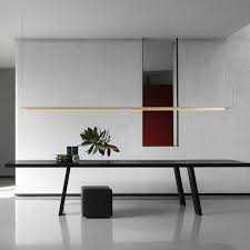 Luceplan Compendium Adjustable Linear Led Pendant Linear Pendant Lighting Dining Table Lighting Interior