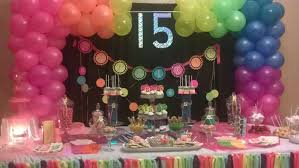 I have thrown elaborate parties with tons of organized games only to have the kids interest lost in the balloons. Neon Glow In The Dark Quinceanera Party Ideas Photo 1 Of 28 Catch My Party