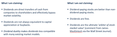 Dividends are Different