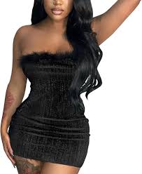 QWUVEDS Décoré Bling Shining Sexy Bodycon Mini Porn Party Club Robes de  soirée Robes Maxi Grande Taille pour Femmes en Liquidation : Amazon.fr: Mode