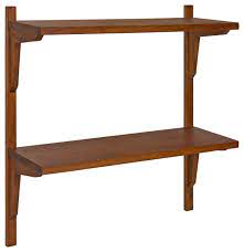 Unfortunately the shelves don't come with instructions, but this is the way i normally do it, it is easier to do if there are 2 of you, but you can do it on your own at a pinch. Meridien Mid Century Wall Shelves Brown 24x8x24 Transitional Display And Wall Shelves By Uniek Inc Houzz