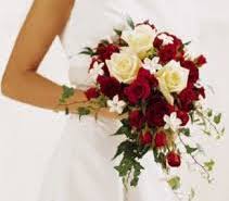 Beautiful bright bouquet of peony on the wedding table in vase. Lmf4l 12 Cascading Red White Bride Bouquet In La Mirada Ca La Mirada Flowers 4 Less