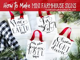 Download How To Make Diy Mini Farmhouse Sign Ornaments With Cricut
