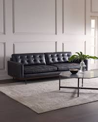 Cif price us$999=1 full genuine leather armchair + ottoman set + sea delivery to you home. Top Grain Leather Furniture Horchow Com