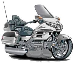 honda goldwing white bike art print by maddmax in 2021 goldwing motorcycles white bike red bike