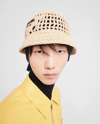 新品・半額以下】PRADA クロシェ バケットハット ナチュラル M PRADA/プラダ_Men通販