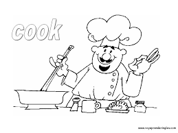 Cook Dibujos Profesiones Para Colorear En Ingles Dessin A Colorier Colorier Dessin