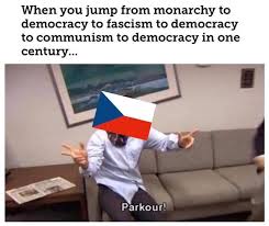 When you jump from monarchy to democracy to fascism to democracy ...