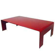 Contemporary in design, the red stylish mermaid coffee table is a conversation piece. Calligaris 1923 Red Glass Waterfall Coffee Table At 1stdibs