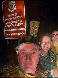 You might have spotted our own Lee Gooch and his helpers Leslie and Denis  who drove down to the Kingdom last night planting Donegal flags en route.  The trio set off on