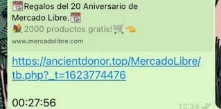 El falso mensaje viral que ofrece productos gratis por el aniversario de mercado libre se trata de un caso de publicidad engañosa y nuestro equipo especializado. Om7fav2ncxwotm