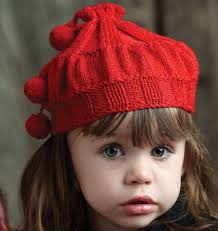 A Knitted Beret with Three-Ribs