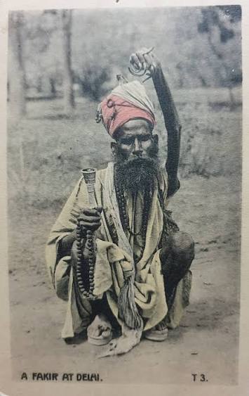 For followers with an interest in #India, here is a #postcard of a #fakir or #faqeer or #faqir from my collection of #postcards and it could be 100 years old! #IFMPC #postcard #