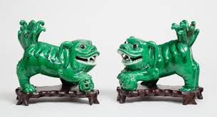 Shop our large selection of overstock and discount oriental furniture & decor at up to 75% off retail. Pair Of Antique Chinese Green Glazed Foo Dogs
