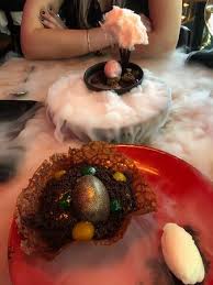 In this cake decorating tutorial, i demonstrate how to create a pretty dragon egg cake the easy and fool proof way. Chocolate Dragon Egg And Cherry Blossom Picture Of Tattu Manchester Tripadvisor