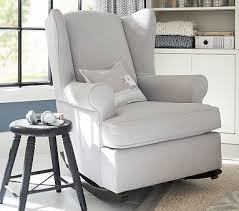 Wingback Convertible Rocking Chair Ottoman Rocking Chair Chair And Ottoman Furniture