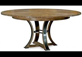 56 Round Table With Self Storing Leaves Gray Bleached Oak Wood Round Wood Dining Table Dining Table Solid Oak Dining Table
