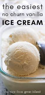 Easy No Churn Vanilla Ice Cream Healthy Homemade Ice Cream Easy Homemade Ice Cream Homemade Ice Cream Recipes