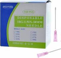 Amazon.com: Disposable sterile needles 100Pack (18G-1.5IN ...