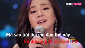 Vy oanh sáng tác : Ä'á»ƒ Cho Em Khoc Karaoke Vy Oanh Official Ost Vali Tinh Yeu Youtube