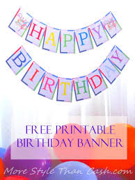This collection of printable alphabet letters is versatile for a number of projects. Free Printable Birthday Banner