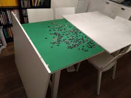 Norden Concealed Puzzle Table Ikea Hackers Puzzle Table Jigsaw Puzzle Table Puzzle Storage