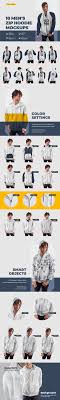 Download 10 Men S Zip Hoodie Mockups In Apparel Mockups On Yellow Images Creative Store